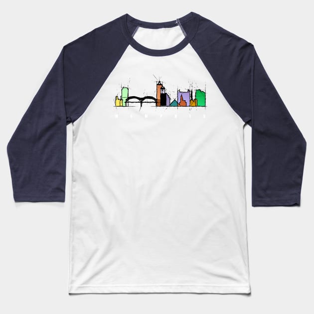 Memphis city Baseball T-Shirt by DimDom